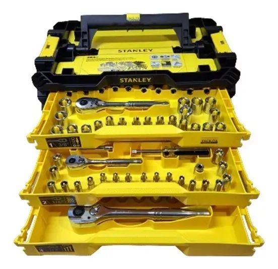 Caixa de Ferramentas Stanley 203 Peças 3 Gavetas STMT17993 - Completa + Pronta Entrega - Foto 4