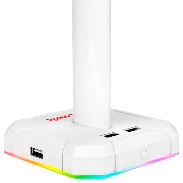 Suporte para Headset Redragon Scepter Pro White Rgb - WZetta - Foto 5