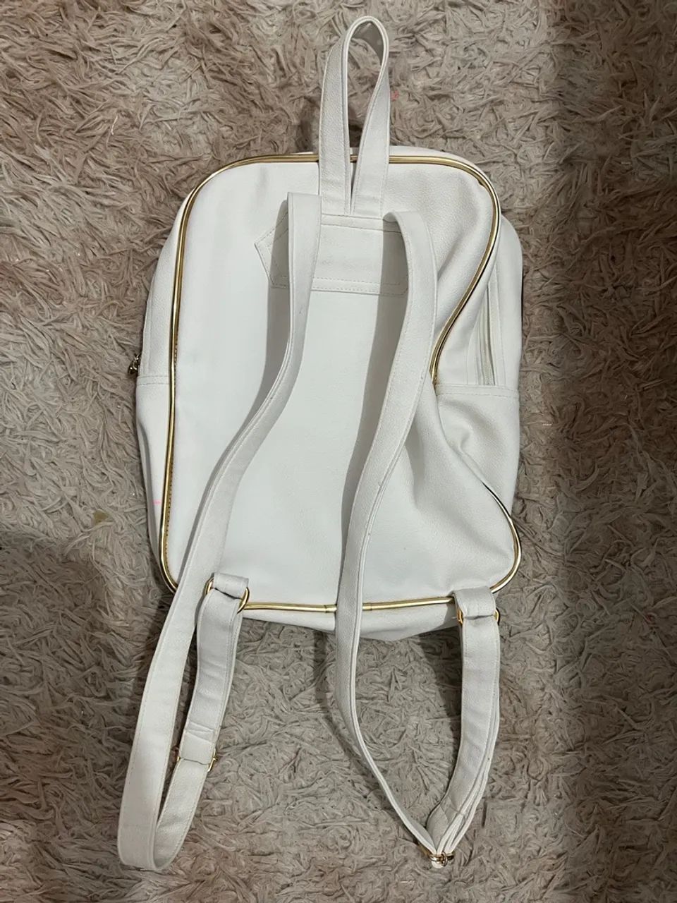 Mochila branca feminina - Foto 2