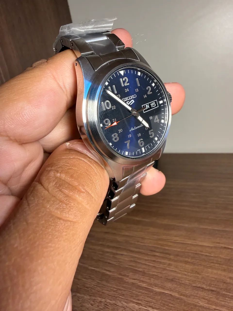 Relógio Seiko 5 Sports Field Automático SRPG29B1 Azul - Foto 4