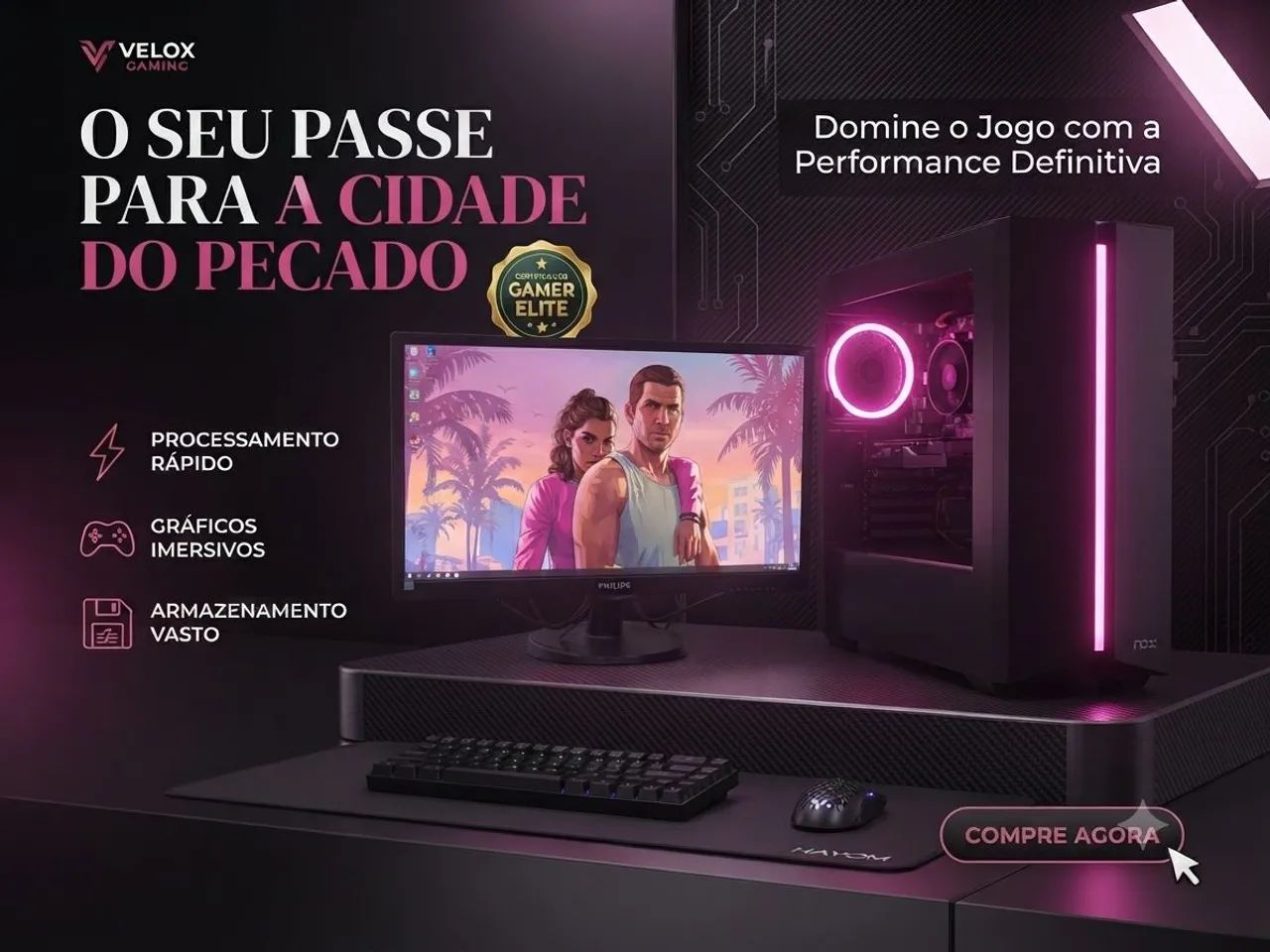 Pc gamer completinho 