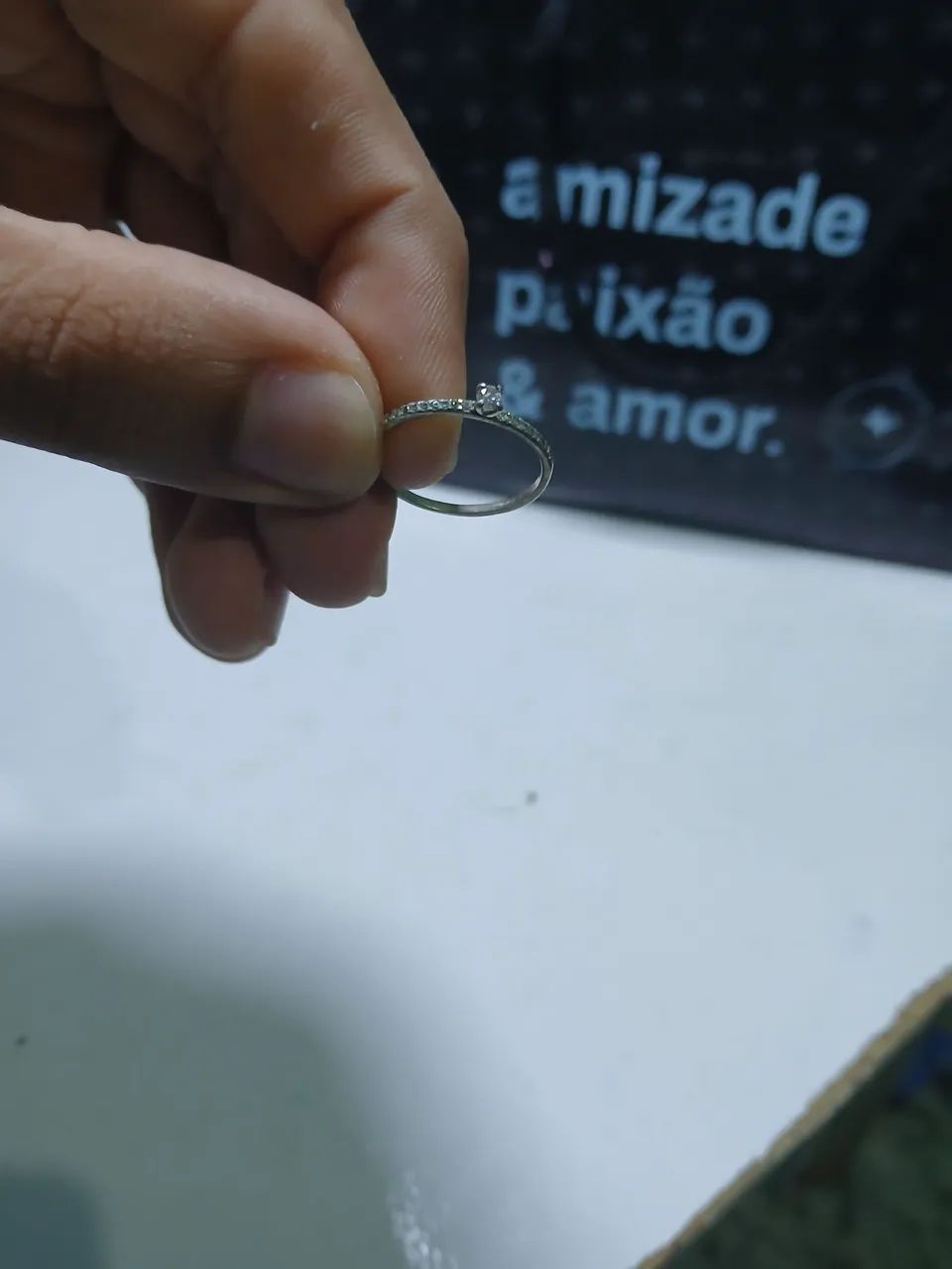 Anel solitário tamanho 18 - Foto 2