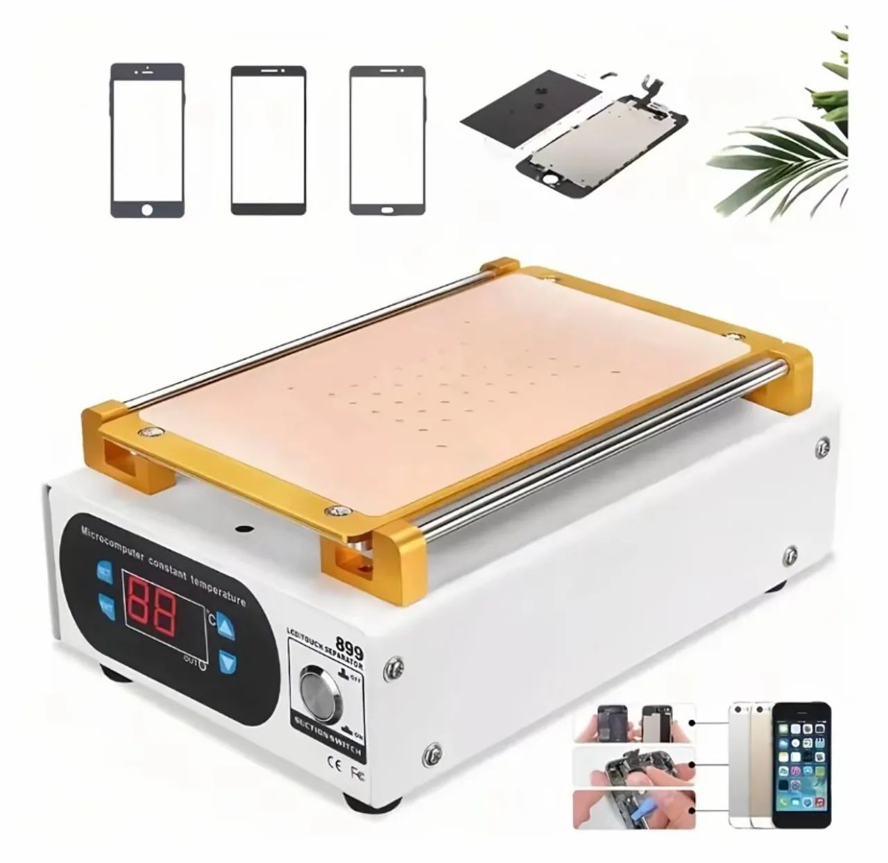 Separadora LCD touch profissional bicolor