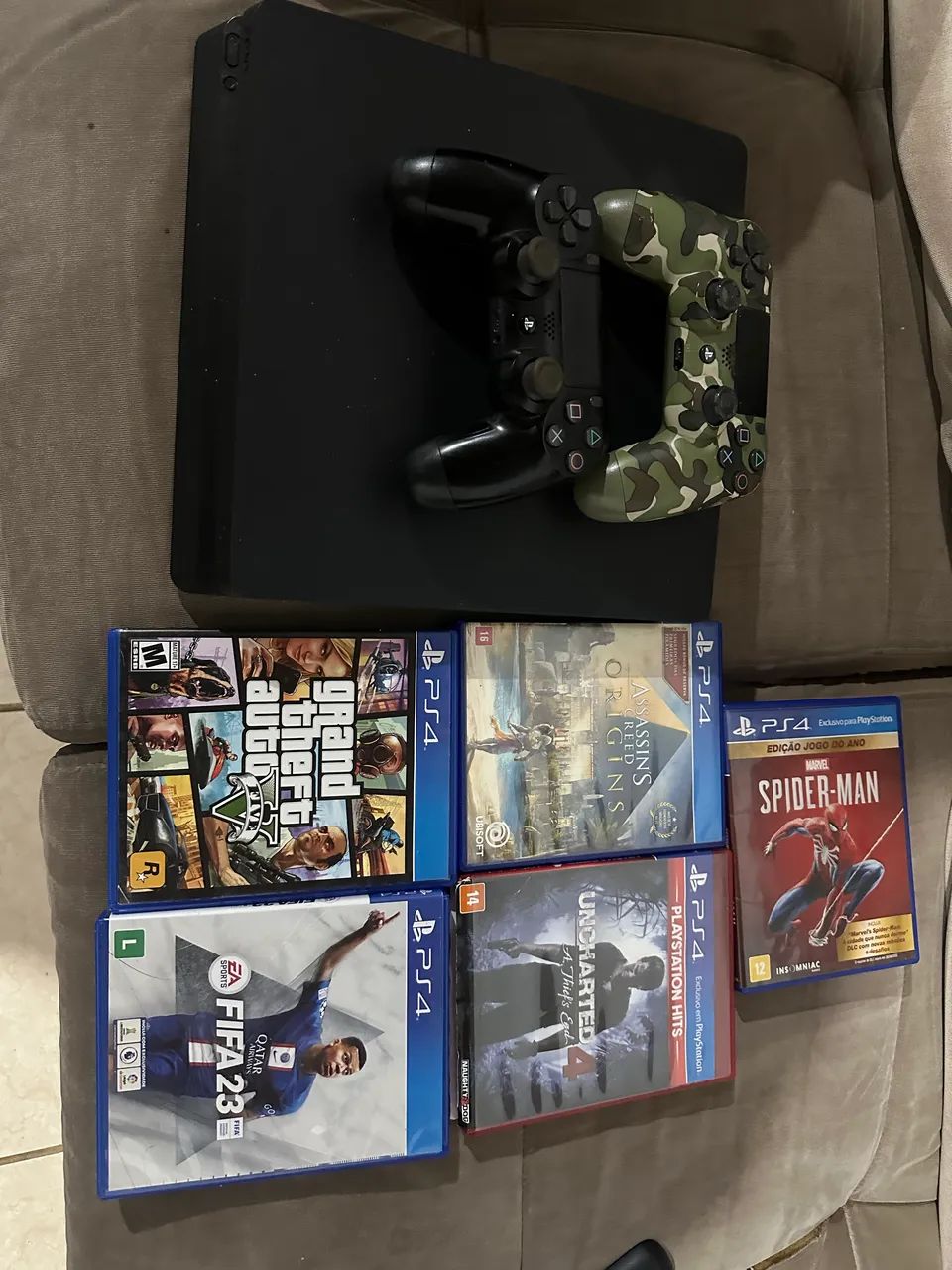 Ps4 slim com jogos