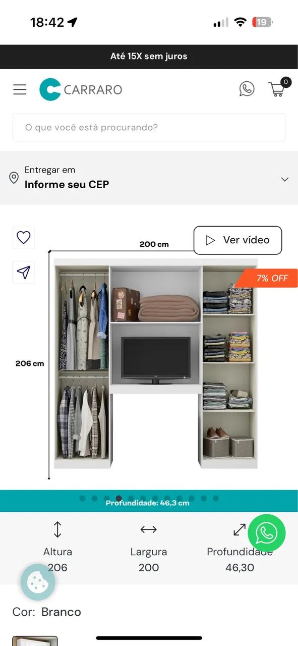 Guarda roupa e gaveteiro  - Foto 2