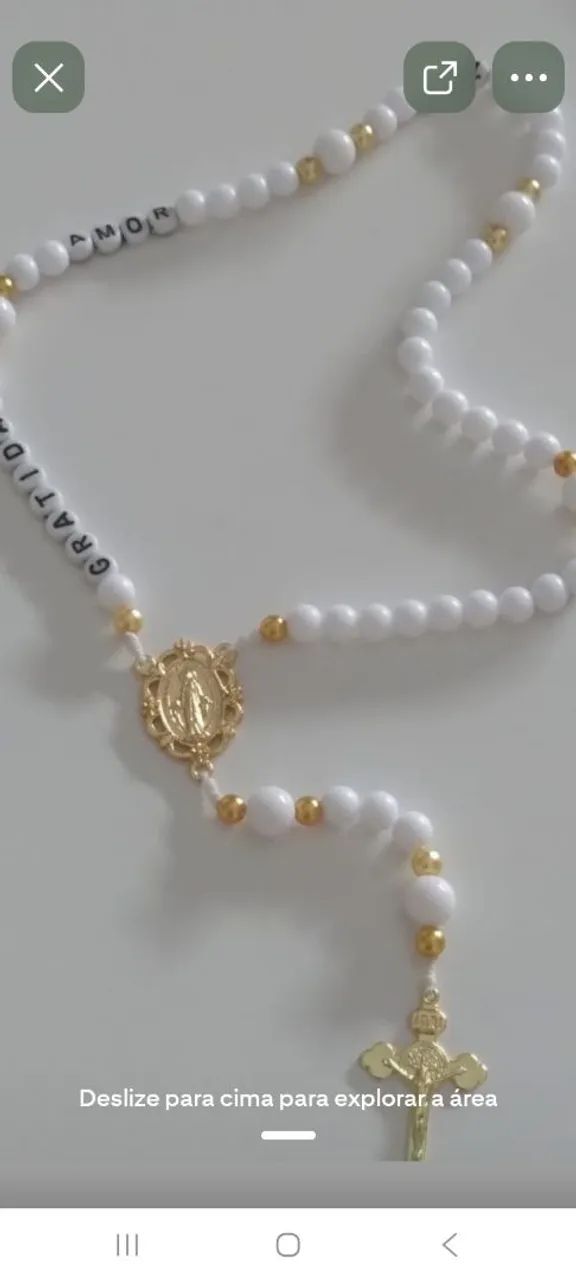 Pulseira  chaveiro e terço  - Foto 3