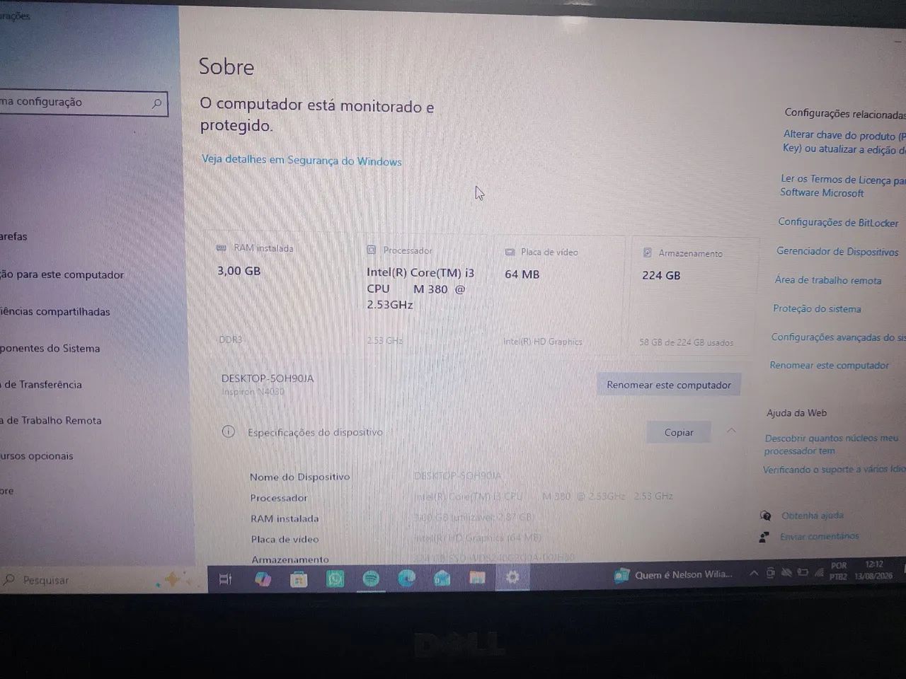 Notebook Dell inspiron - Foto 5