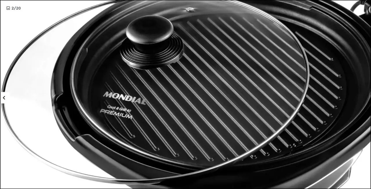 Smart Grill Mundial com pouco uso