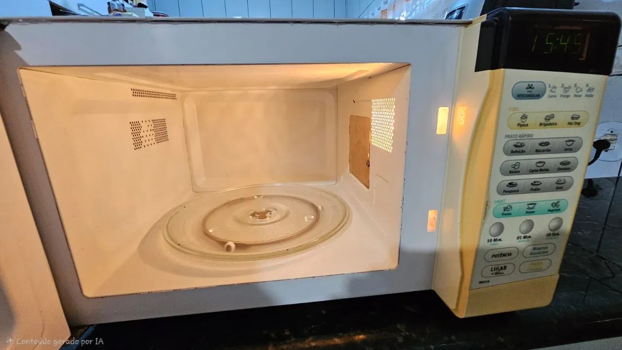 Microondas 21 litros mais suporte de parede. - Foto 3