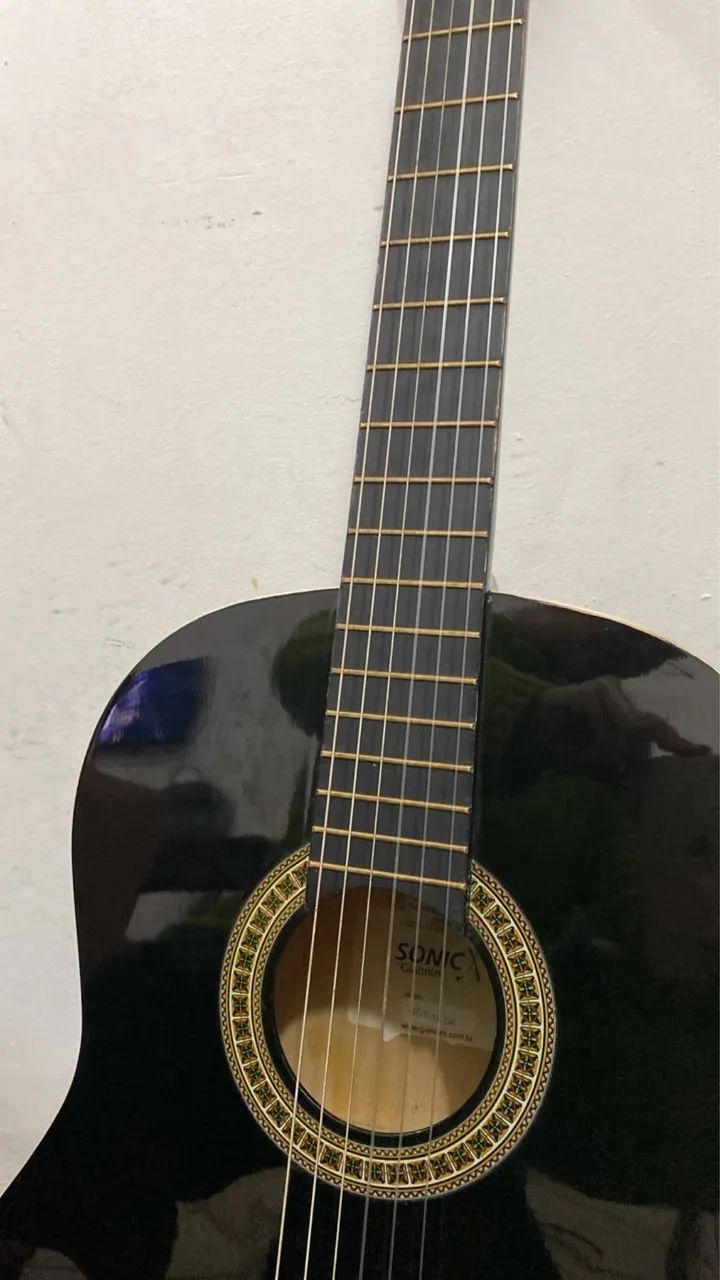 Guitarra golden e violão - Foto 3