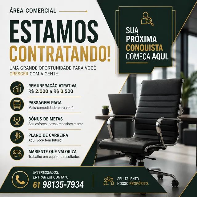 Assistente de vendas - Contratação imediata 1