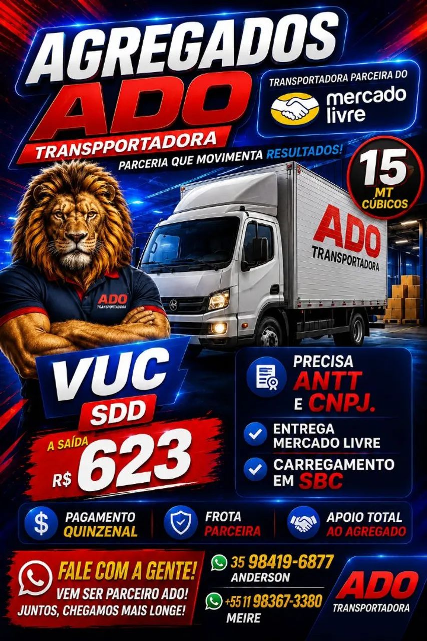 VENHA FAZER ENTREGAS COM SEU VUC/HR