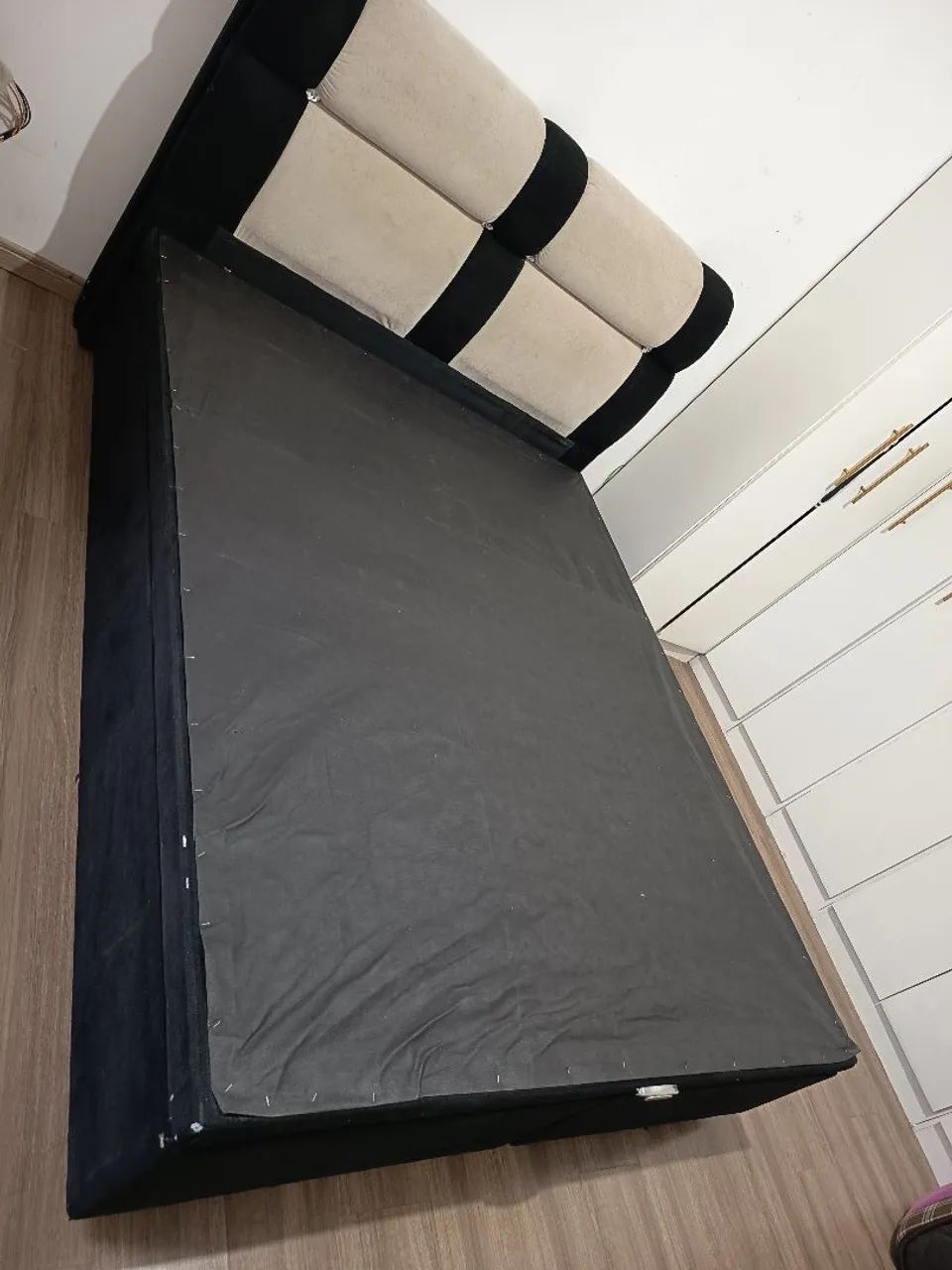 Cama box baú Queen com cabeceira  - Foto 4