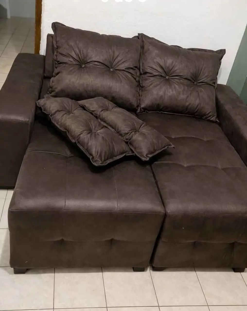 Sofa Retrátil 1,60cm de fábrica  - Foto 2