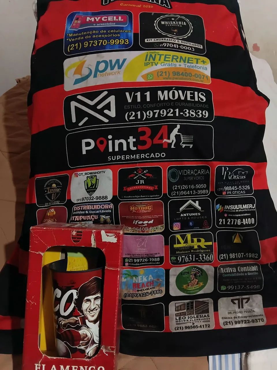 Copo e camisa ," flamengo ". - Foto 2