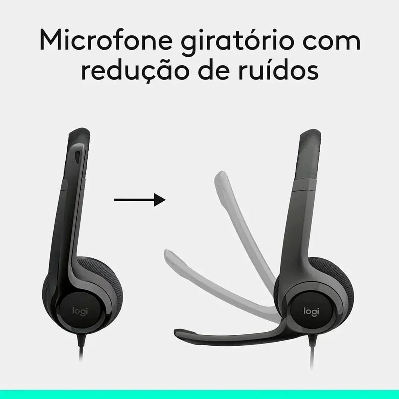 Headset com fio USB Logitech H390 - Foto 2