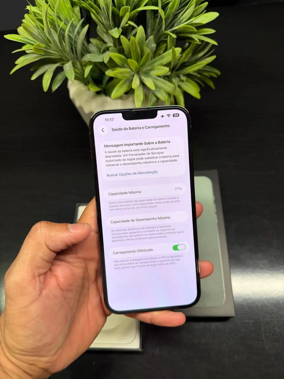 iPhone 13 Pro Max 256GB | Verde | Bateria 77% | Caixa e Cabo Original - Foto 5