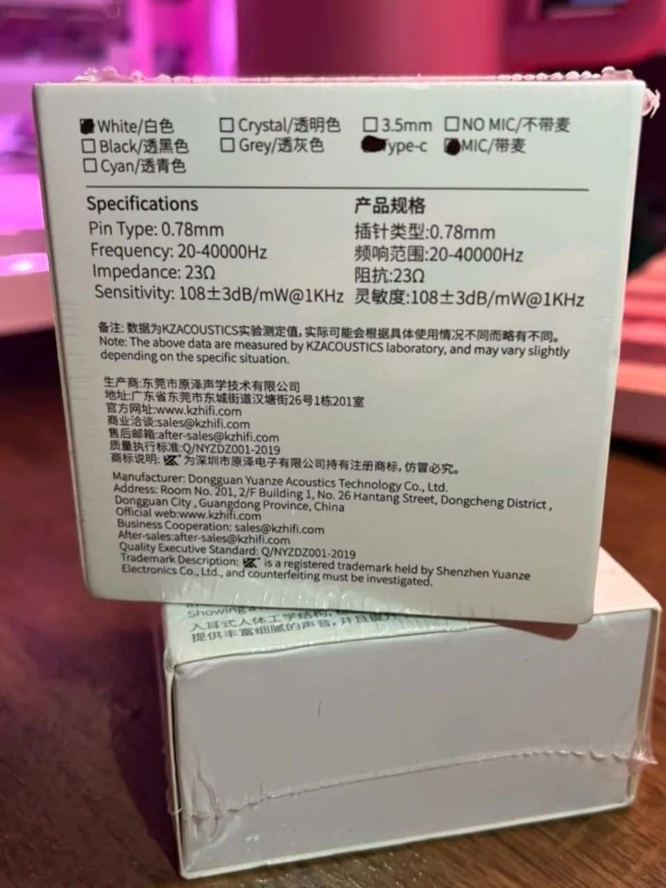 Fone KZ EDX Pro X Tipo C, Branco c/ mic - Foto 3