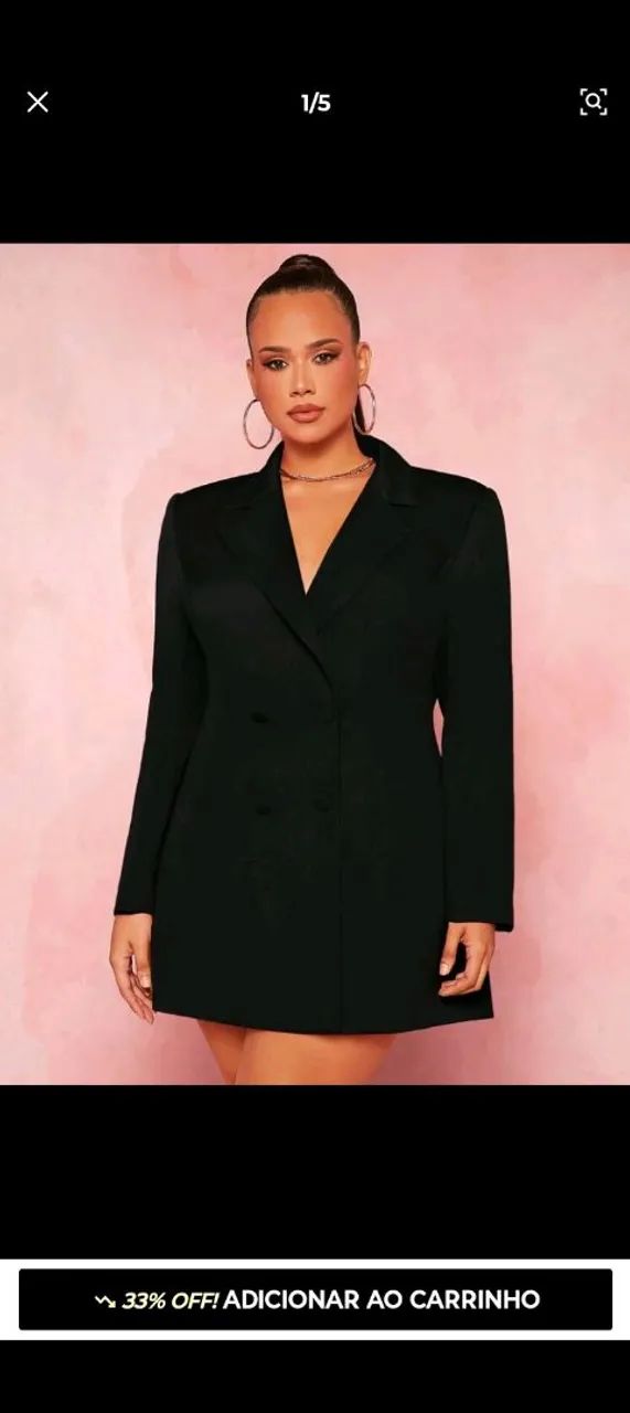 Vestido Blazer Alfaiataria 