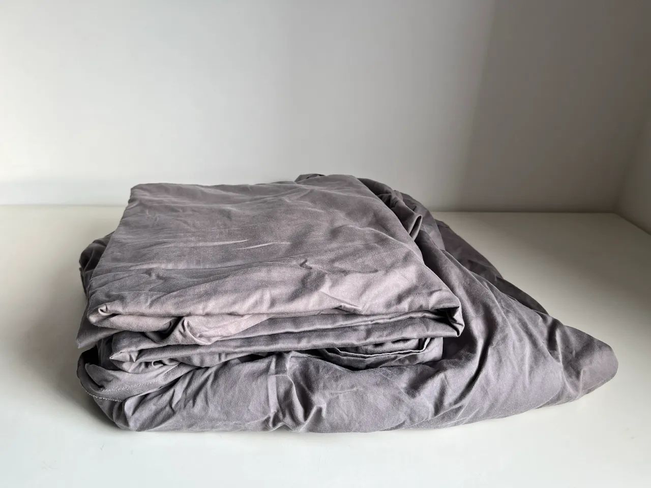 Jogo lençol cinza king size 2 peças 