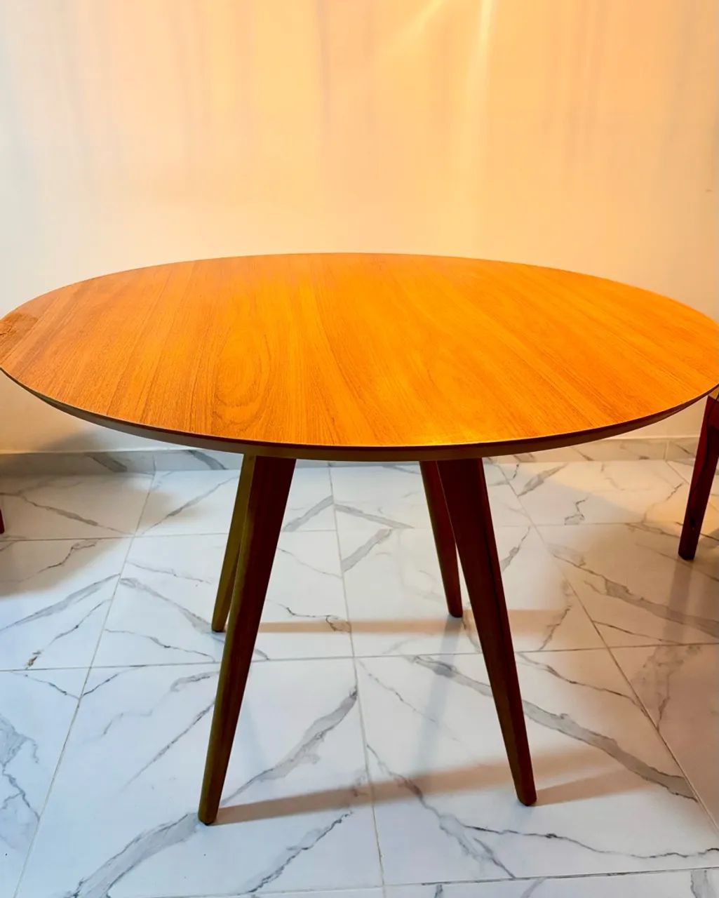 Mesa Square Redonda Freijó Camicado - 108cm