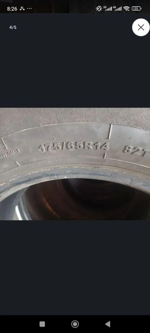 4 peneus meia aro 14 - Foto 2