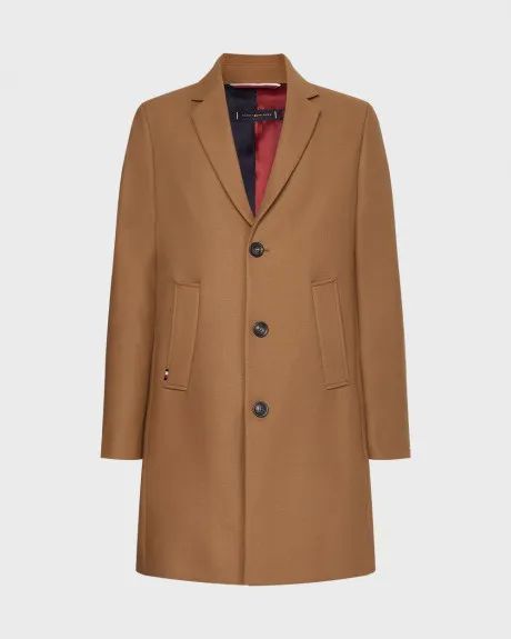 Tommy Hilfiger Men's Addison Wool-Blend Overcoat 