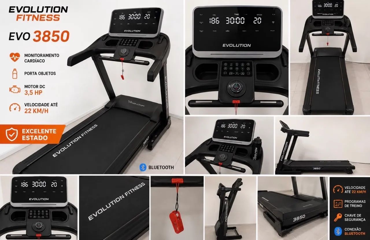 ESTEIRA EVOLUTION FITNESS  - Foto 2