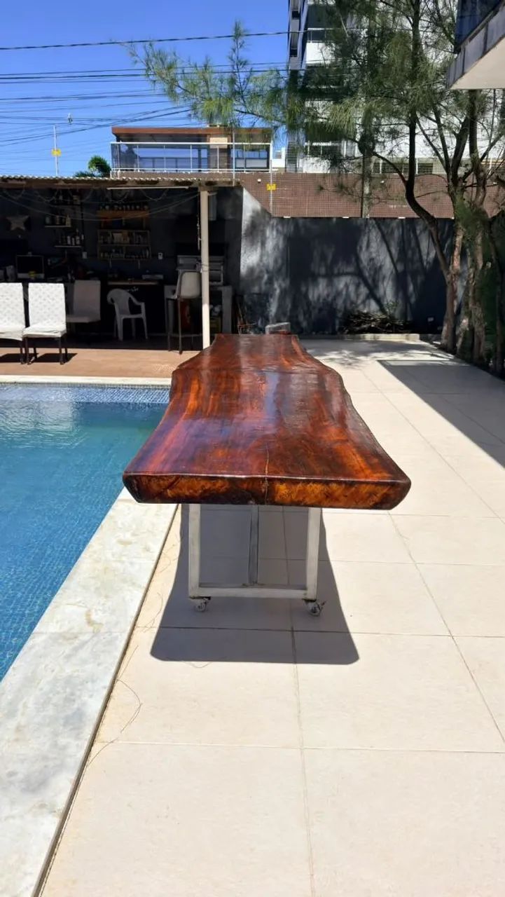 Mesa de madeira maciça  - Foto 3