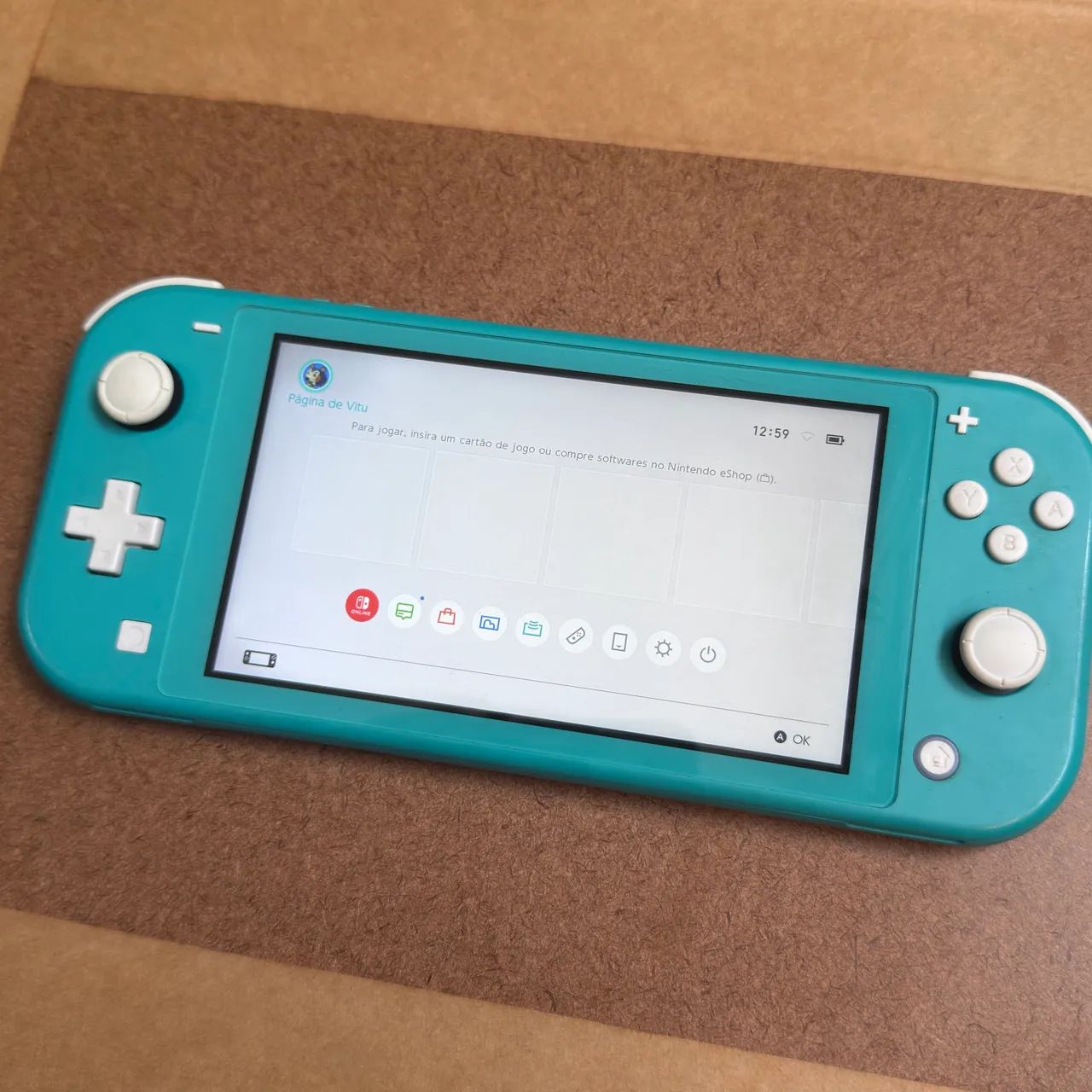 Nintendo Switch lite turquesa sem carregador