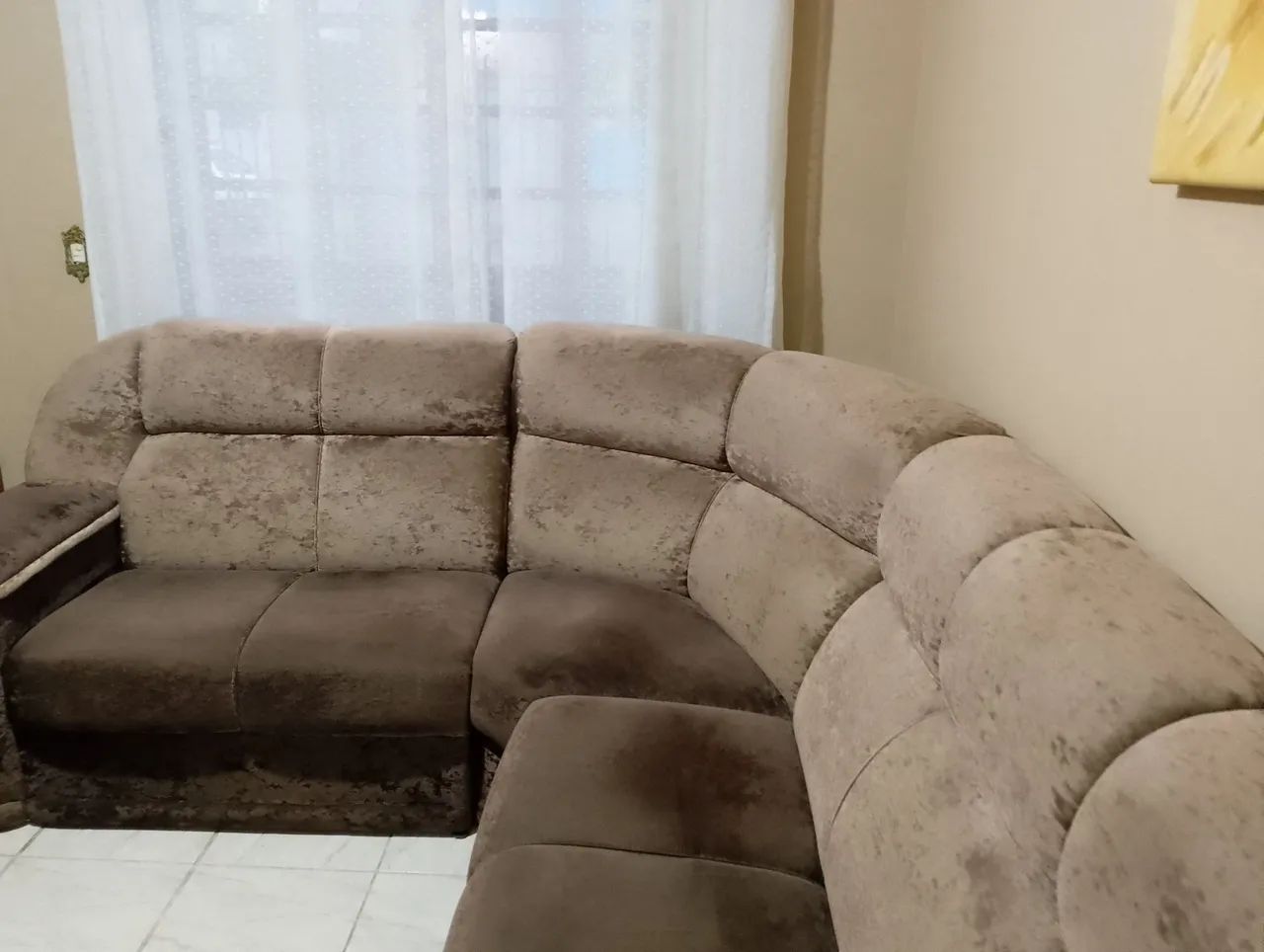 Vendo sofá de canto com pequeno afundamento  - Foto 2