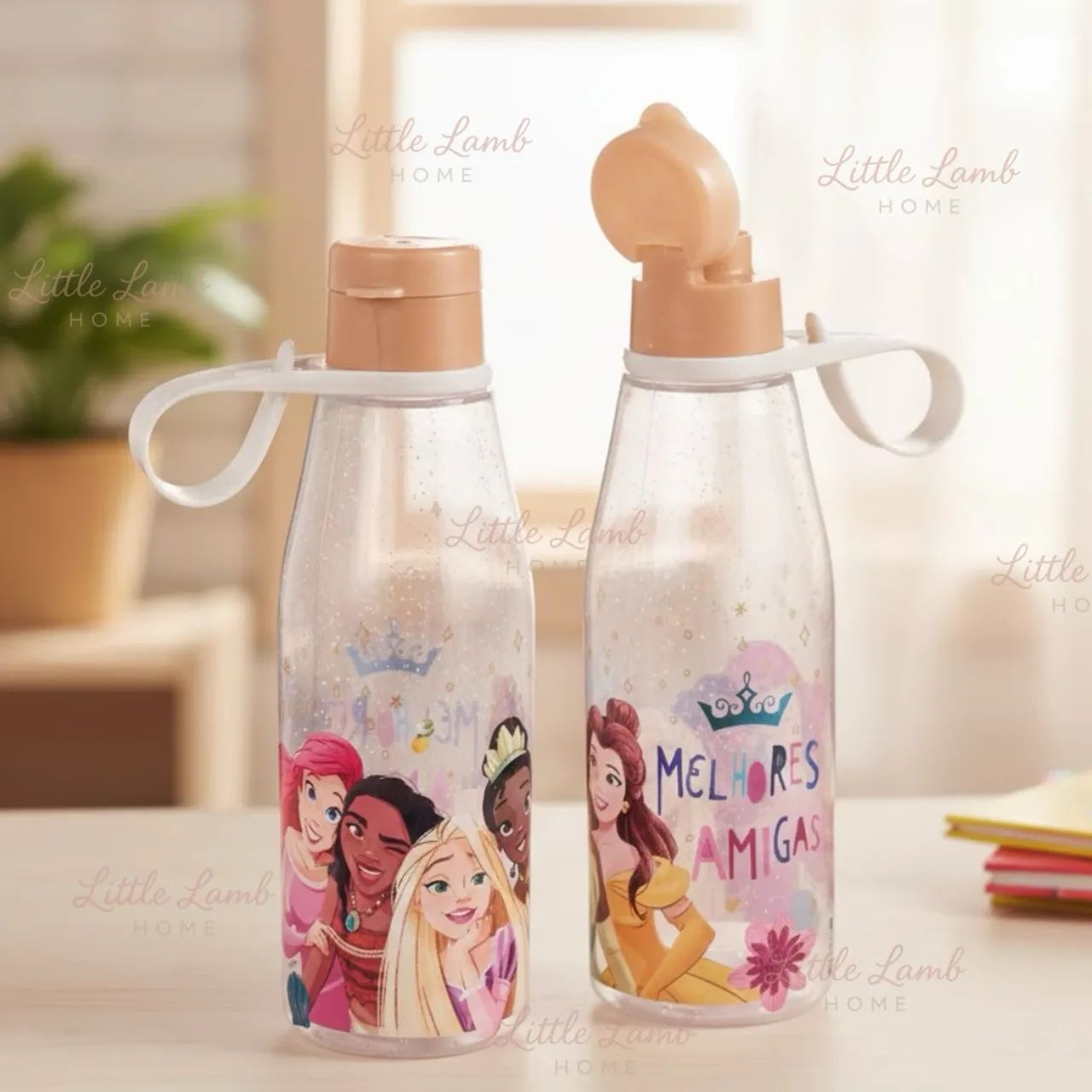  Garrafa abre fácil Princesas, Stitch, Vingadores, 530 ml - Plasútil - Foto 5