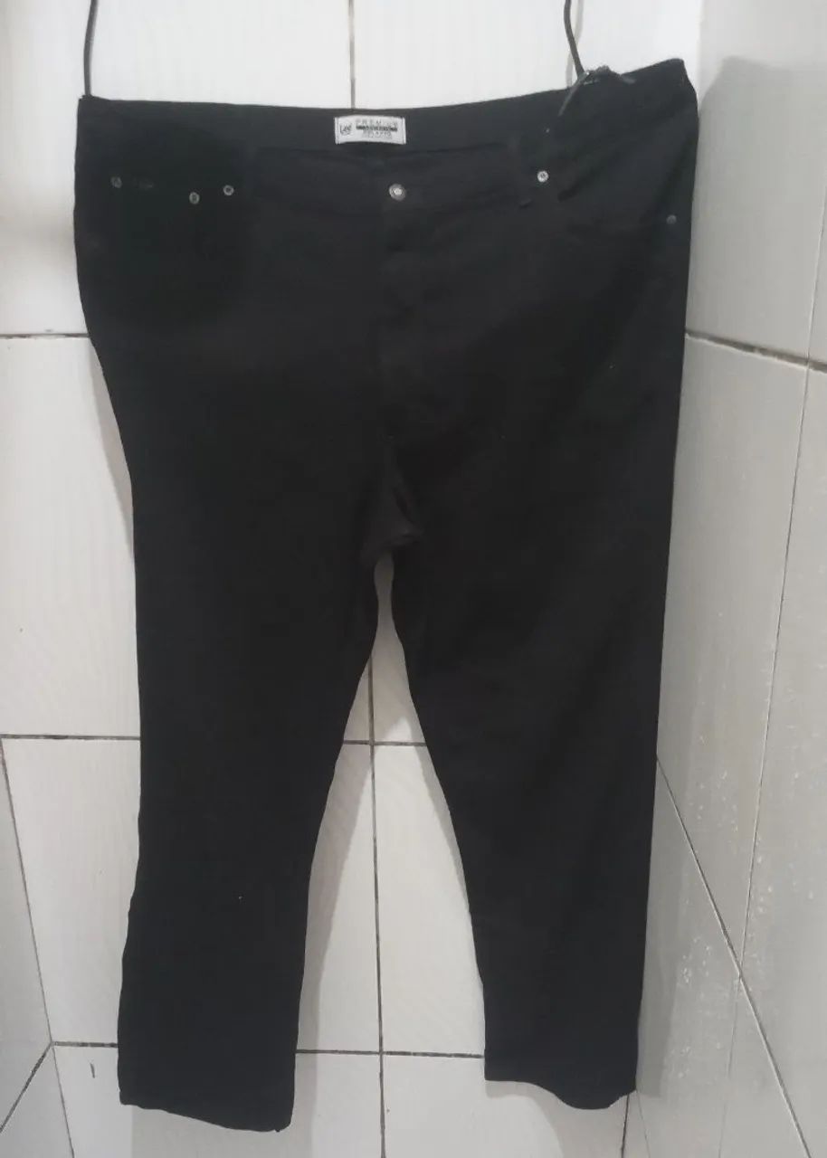 Calça Preta Sarja Lee Premium Select Masculino N;54 - Foto 5