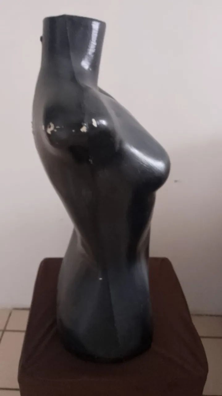 Manequim Feminino de Plástico Preto - Foto 3