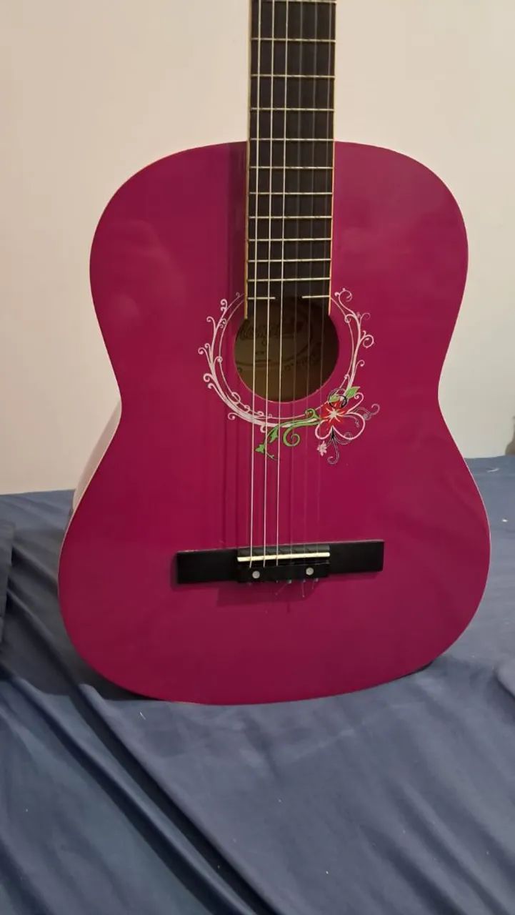 Violão rosa Memphis  - Foto 4