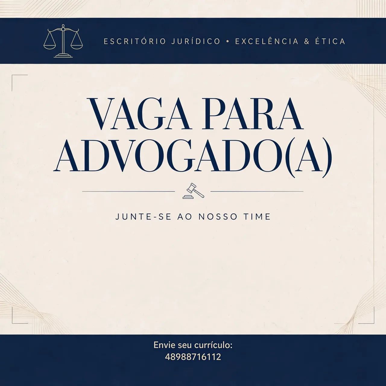 Vaga para Advogado(a)