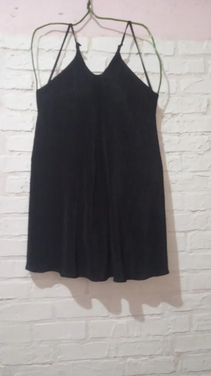 Macacão Curto Preto Lurex Feminino G 