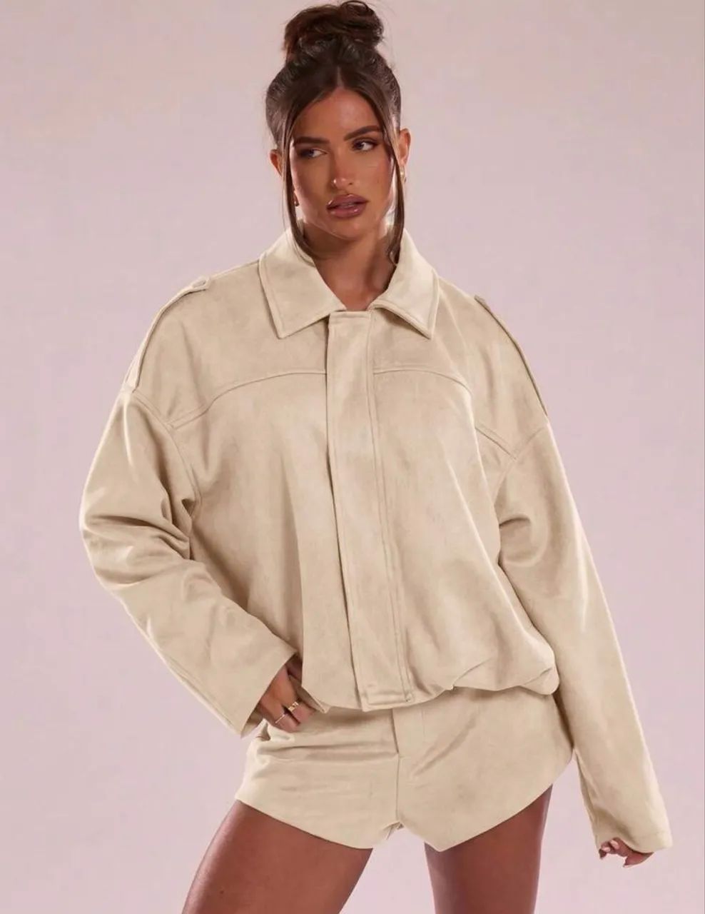 Conjunto jaqueta e short com forro - Foto 3