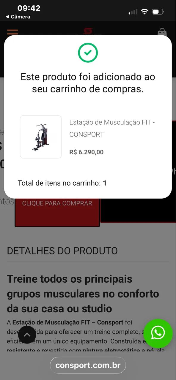 Equipamento completo de musculação 