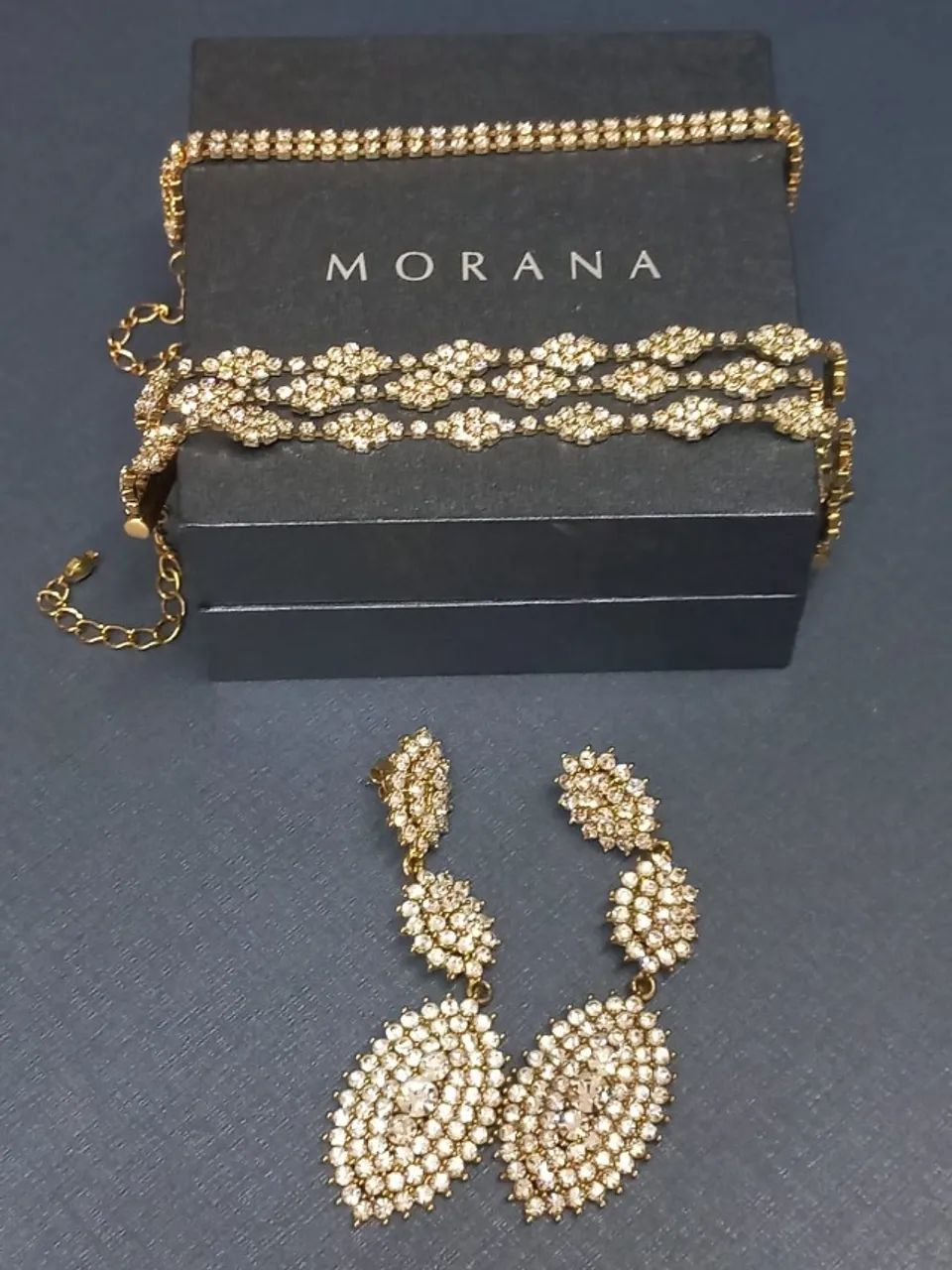 BRINCO E PULSEIRA DOURADO MORANA  - Foto 2