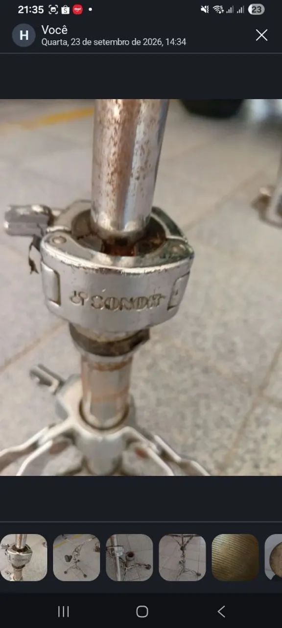 2 estantes de caixa Sonor e scorpion - Foto 3