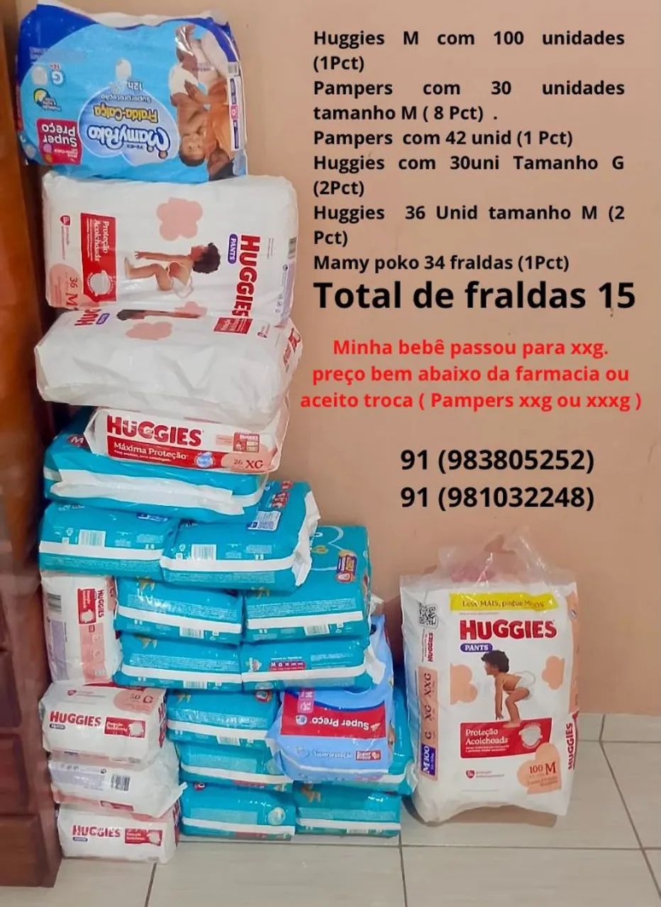 FRALDAS DESCARTÁVEIS - ÓTIMA OPORTUNIDADE!