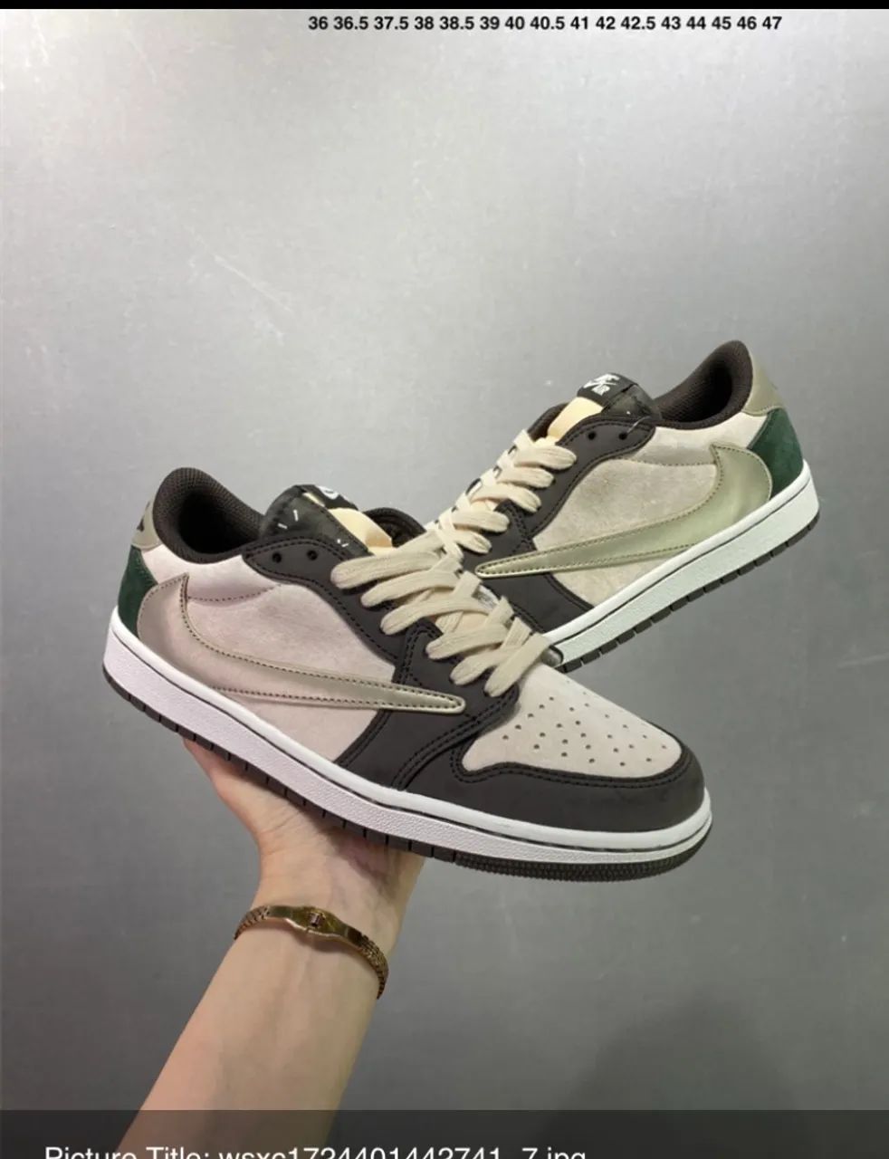 Air Jordan 1 Low X Travis Scott - Foto 4
