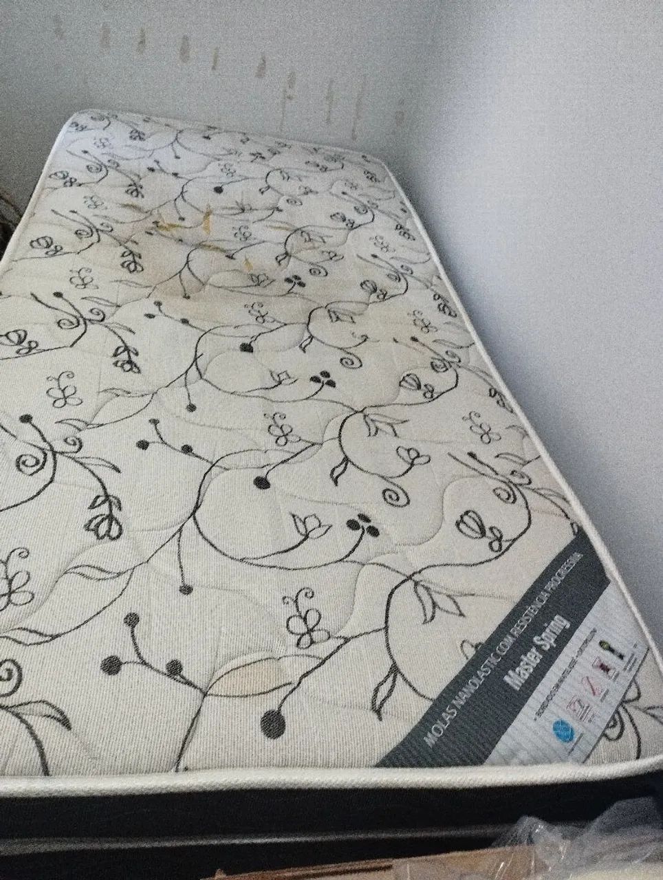 Cama box baú de solteiro com colchão  - Foto 4
