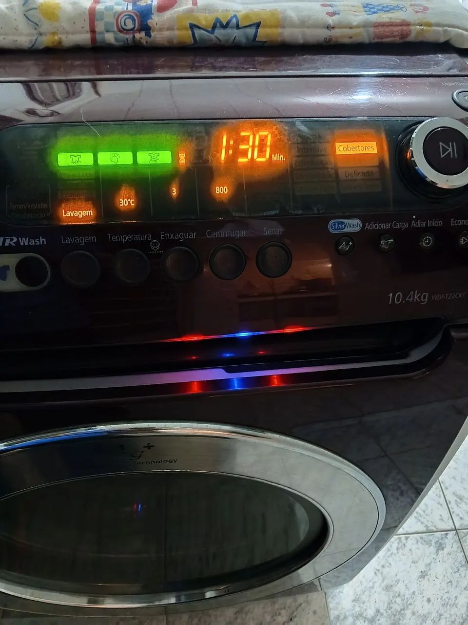 Lava e seca 10,4 kg Samsung 127v  limpa e testada. - Foto 5