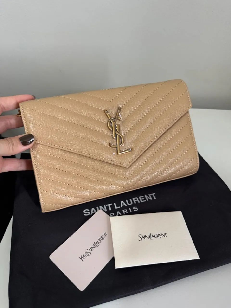 bolsa carteira transversal ysl 