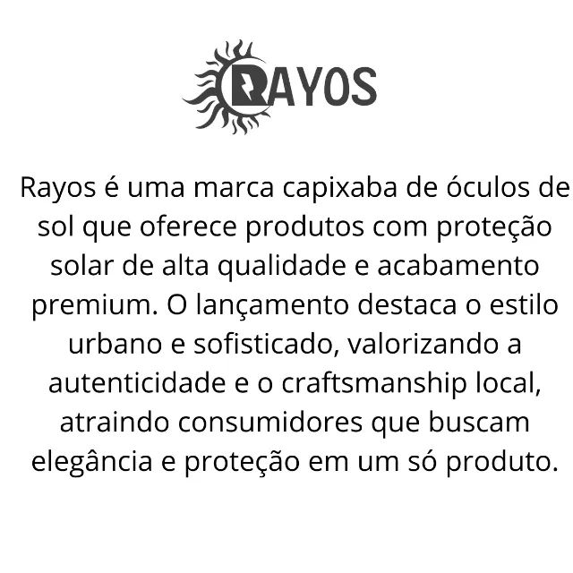 Óculos De Sol Masculino Rayos R-206 Proteção Solar Original - Foto 3