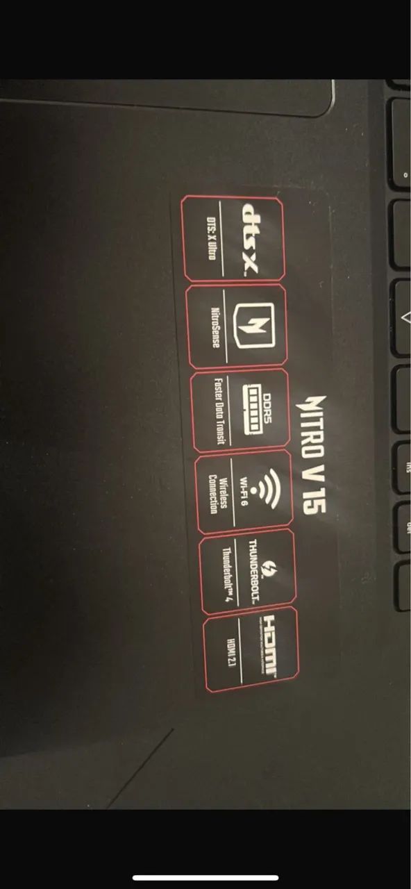 Notebook Gamer Acer Nitro V15, i7 e Placa de vídeo +Setup Gamer completo - Foto 2