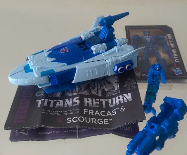 Figure Transformers Titans Return - Scourge e Fracas, completo e original Hasbro, Tf