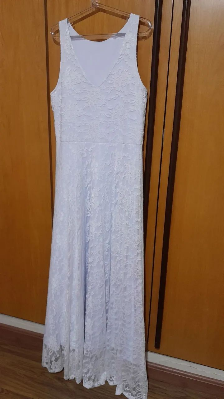 Vestido Branco em Renda - Foto 3